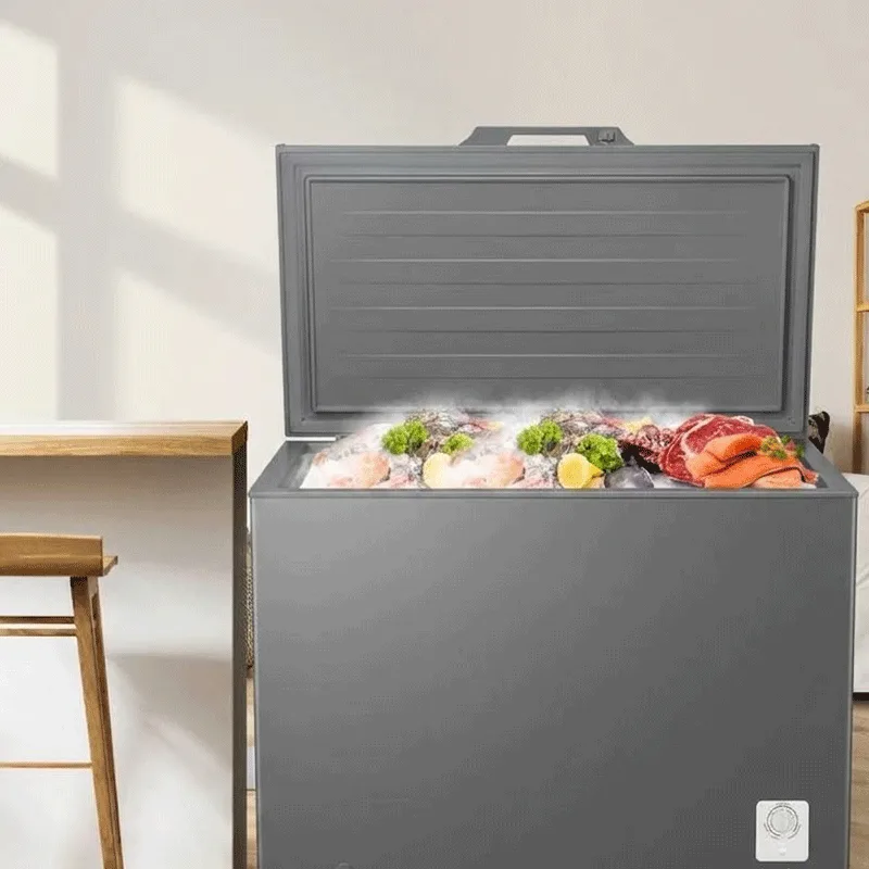 Hisense Chest Freezer 297L Multimode Function, Energy Saving, Spring-load Hinges, Defrost Drain, Handle, Aluminum, Super Freezer, Lock, White H399CF