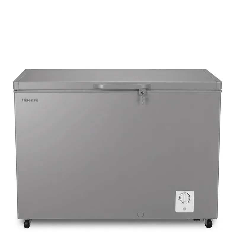 Hisense Chest Freezer 297L Multimode Function, Energy Saving, Spring-load Hinges, Defrost Drain, Handle, Aluminum, Super Freezer, Lock, White H399CF