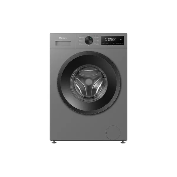Hisense Washing Machine Front Load 8kg Silver, Fully Automatic, Inverter Motor, LED Display, Multiple Wash Programs WF1I8022BT