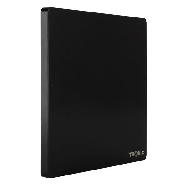 Tronic Black - 1 Gang Blank Plate