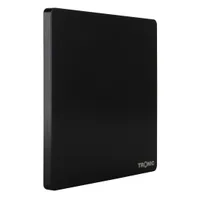 Tronic Black - 1 Gang Blank Plate