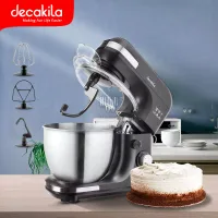 Decakila Kitchen Machine 5.0l Steel Bowl 7 Speed with Turbo Function 600w Kemx003b liftable head mixer transparent splash guard with easy fill window die casting aluminium