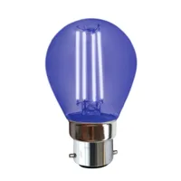 Tronic LED Filament G45 Bulb B22 Blue