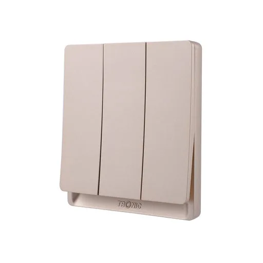 Tronic Gold 3-Gang 2-Way Switch