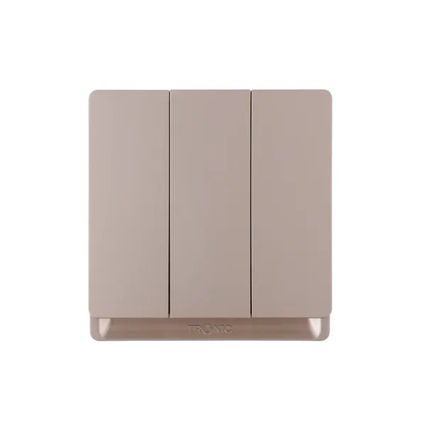 Tronic Gold 3-Gang 2-Way Switch