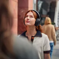 Philips Wireless OverEar Headphones, 70H Playtime, Noise Cancelling Pro, Natural Sound TAH8000BK/97