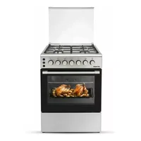 Nikai Oven Cooking Range 4 Burners. 50x50cm, Single Glass Oven Door, FFD Safety Grill Mode, Rapid Preheat U3110NBFS