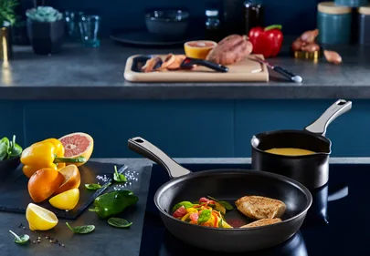 Tefal Unlimited Frypan 26cm Non Electric G2550502 aluminium material heat indicator thermo signal titanium coating made in france