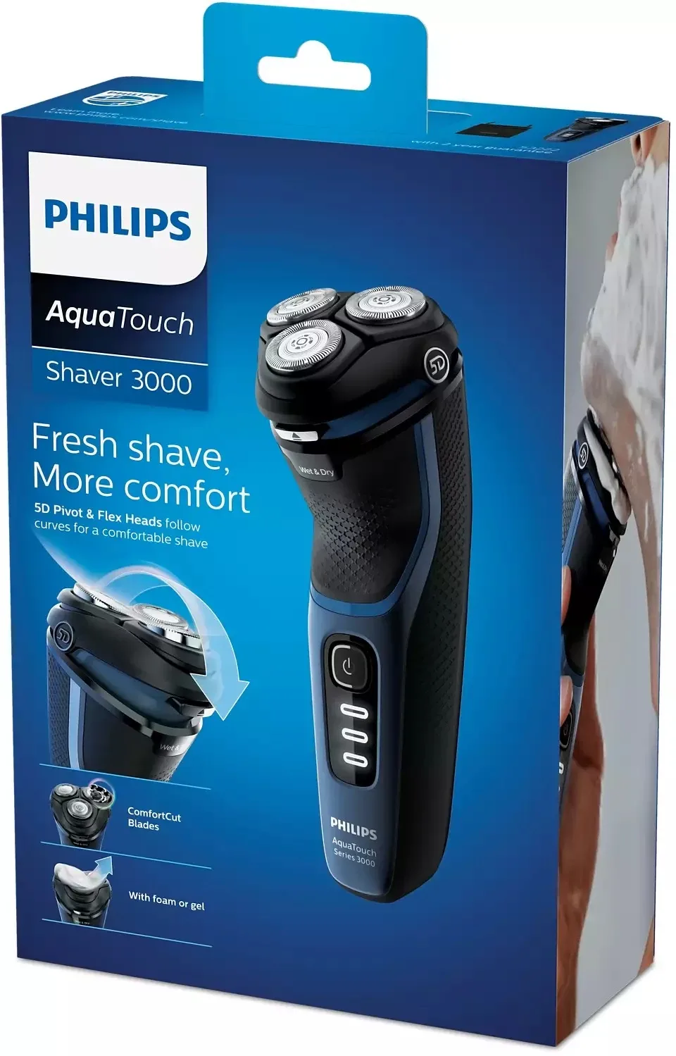 Philips Rechargeable Aqua Touch Shaver Wet or Dry S3232