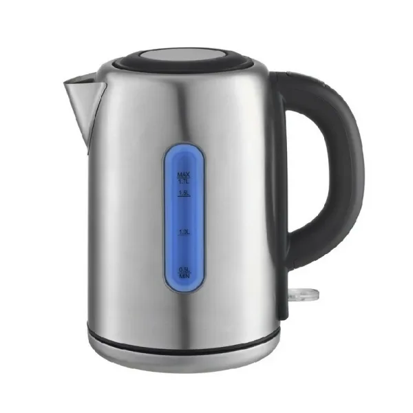 Venus Kettle, Brushed Stainless Steel 1.8L Jug Kettle, Auto Shut off, Water indicator, Cordless Operation, Removable and Washable Filter, Comfortable Handle VCK-1877SS