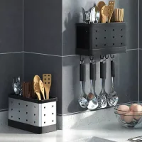 Nadstar Cutlery Set Holder Rack For Kitchen & Home Kitchen Wall Mount HP12-200