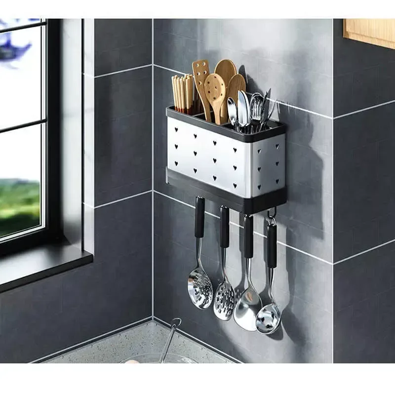 Nadstar Cutlery Set Holder Rack For Kitchen & Home Kitchen Wall Mount HP12-200