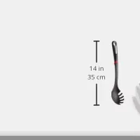 Tefal Ingenio Pasta Spoon 34CM Black Stain Resistance Silicone Ring Heat Resistance 230°C K2060214