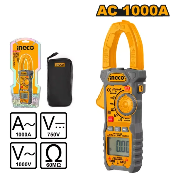 Ingco Digital AC Clamp Meter 1000A DCM100014