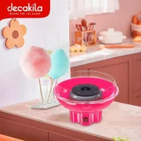 Decakila Cotton Candy Maker 25cm Bowl Size 400w Kett018r comes with a spoon and 10 bamboo sticks 220-240v 50-60hz pink color