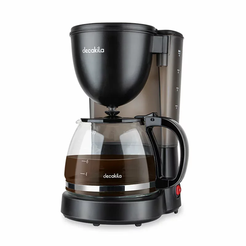 Decakila Coffee Maker 1.25l Glass Jug 10 Cups Capacity 750w Kecf001b auto keep warm function boil dry protection 30 seconds anti drip function
