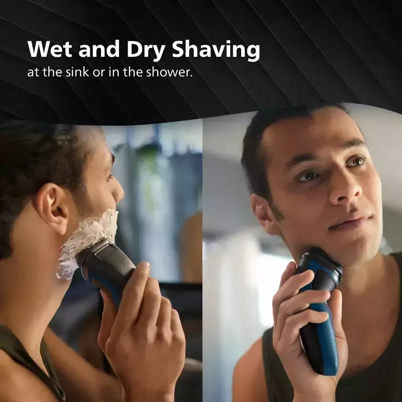 Philips Electric Cordless Shaver ComfortCut Blades, 3D Floating Heads, Shave Wet & Dry, One-touch Open 1000 Series S1151