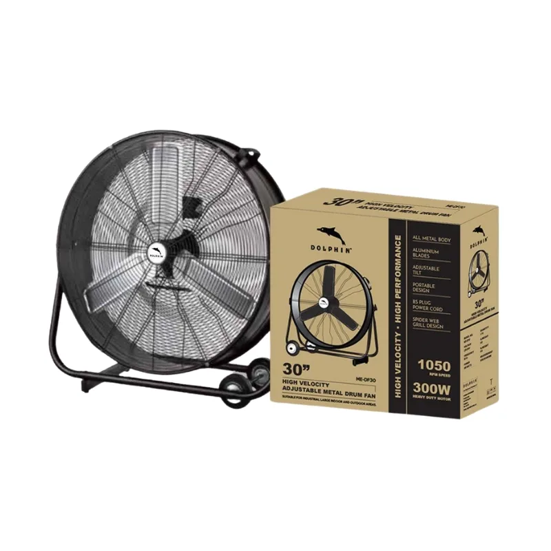 Dolphin Metal Drum Fan 30'' 300W 1050RPM, High Velocity, High Performance ME-DF30