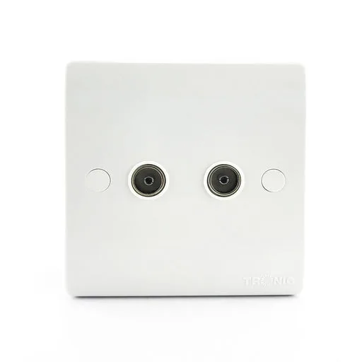 Tronic Television Socket 2 Gang