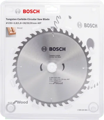 Bosch Eco Line Circular Saw Blade Wood 235mm 40 Teeth 2608644404 2 Bosch Eco Line Circular Saw Blade Wood 235mm 40 Teeth 2608644404