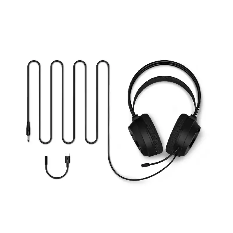 Philips Wired OverEar Gaming Headphones, Punchy Bass, 50mm Drivers, Omnidirectional Mic, USB C & 3.5mm Connection TAG3BK/97