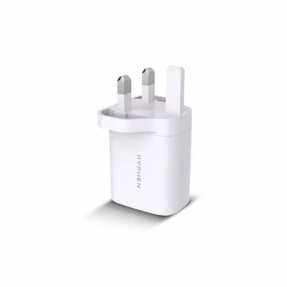 Hyphen VoltPort Dual Port PD Adaptor UK Plug 20W White HPA-D20UKW0485