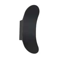 Tronic Simple Black LED Wall Light