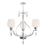 Tronic Silver 3-Light Frosted Glass Pendant