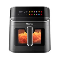 Hisense 8L Air Fryer - Visible Basket, 360° Circulation, Colorful Touch Panel, 10 Preset Menus, H06AFBS2S3.