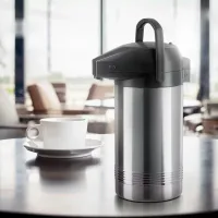 Tefal President Thermos 3L Vacuum Flask Stainless Steel Insulated Flask 12 Hour Hot & Cold WaterTight Hot Water Flask K3150114