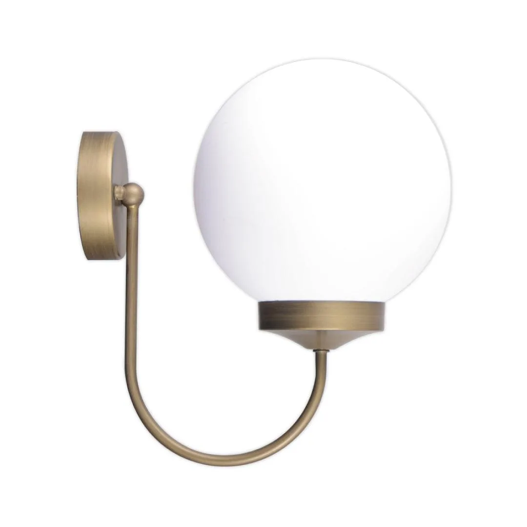 Tronic U-Shaped Gold Globe Wall Light