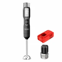 Decakila Hand Blender Cordless with Stainless Steel Blade 100w Kejb048b 5 speed control with sus shaft blend rod having function for mixing juice or sauce