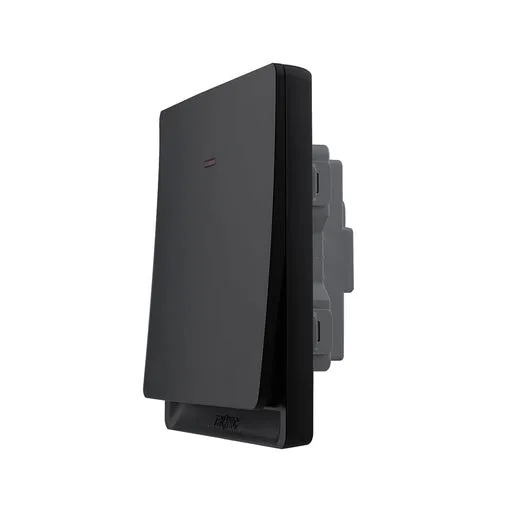Tronic 20A Double Pole Switch with Neon - Black