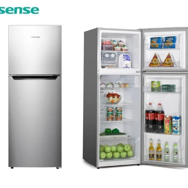 Hisense Refrigerator 154L Double Doors Top Freezer Titanium Silver RD-20