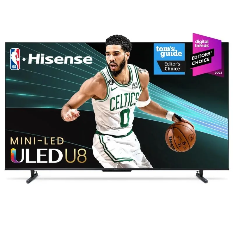 Hisense 65" ULED Smart UHD 4K Mini-LED TV, Pro Quantum, Dolby Vision Atmos, Peak Brightness, 2.1.2 Surround Sound 65U8K