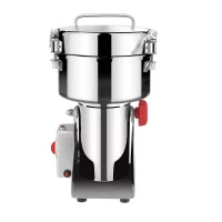 Commercial Electric Heavy-Duty Spice Grinder 2.5kg, 3kW Industrial Stainless Steel Grain and Spice Mill, High-Speed Electric Pulverizer WG-2500Y