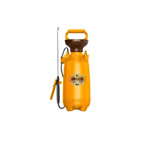 Ingco Hand Pressure Sprayer 8L with ON/OFF Trigger & Trigger Lock HSPP30802