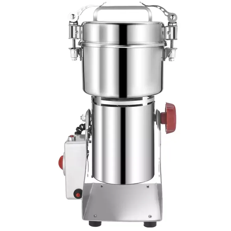 Commercial Electric High-Power Spice Grinder 400g, 1.8kW Professional Stainless Steel Grain and Spice Mill, Heavy-Duty Electric Grinder WG-400Y