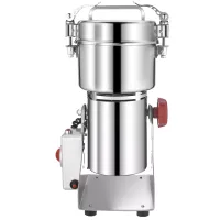 Commercial Electric High-Power Spice Grinder 400g, 1.8kW Professional Stainless Steel Grain and Spice Mill, Heavy-Duty Electric Grinder WG-400Y