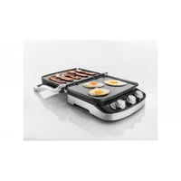 Delonghi Contact Grill 1500W, Adjustable Temperature, Cool Touch Handle, 3 Grill Positions CGH912