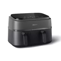 Philips Dual Basket Air Fryer 9L 2750W with LED Display, 8 Presets, Rapid Airflow Design NA350/00