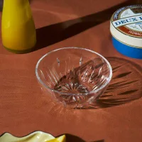 Ocean Reya Glass Bowl 5" � Elegant Clear Glass Serving Bowl for Desserts, Fruits & Salads 1P03420