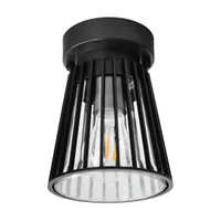 Tronic Modern Outdoor Ceiling Light - E27 IP44 Black