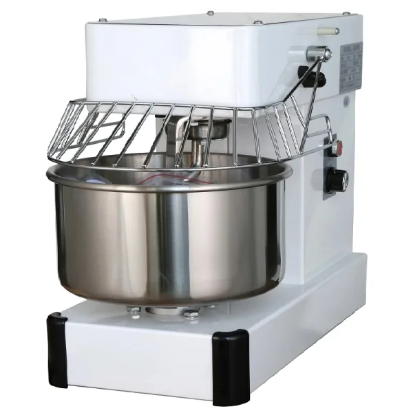 Commercial Spiral Mixer 10L, 4kg Kneading Capacity, Dual-Speed Industrial Dough Mixer 0.75kW H10