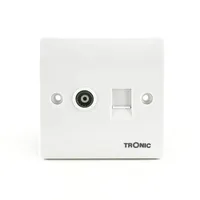 Tronic Data and Television Socket White