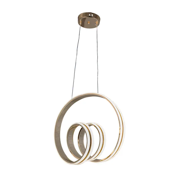 Tronic Chandelier Three Colour LED Light White 25CL-13-Gold-Tri-Colour