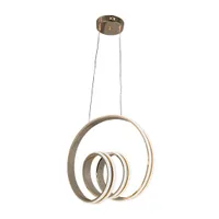 Tronic Chandelier Three Colour LED Light White 25CL-13-Gold-Tri-Colour