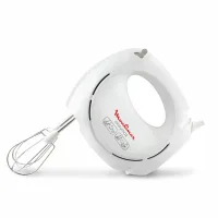 Moulinex Easymax Hand Mixer 200W 5 Speeds 2 Attachments White HM250127