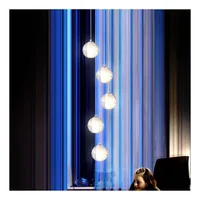 Tronic Modern Crystal Globe Pendant Chandelier with Chrome Finish