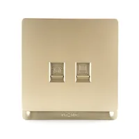 Tronic Gold Telephone + PC Socket (Cat 6)